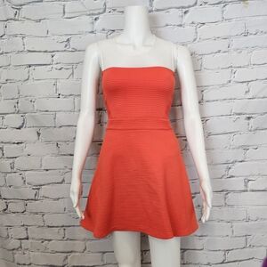 Sandro Coral Fit and Flare Dress